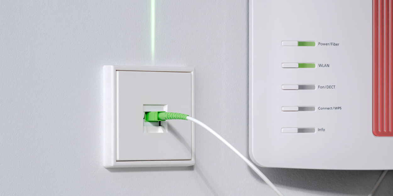 Die neuen Glasfaser-Anschlussdosen bei Elektro Langguth e. K. in Itzgrund